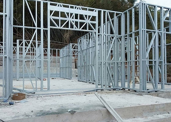 European Classic Villa Light Gauge Steel Truss Prefabricated House Villas 5 Bedroom