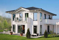 Light Steel Frame White Steel Structural Luxury Modern Prefab Villa