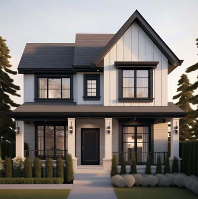 Prefabricated House Luxury Mansion With AS/US Light Steel Villa Panelized Home Kits