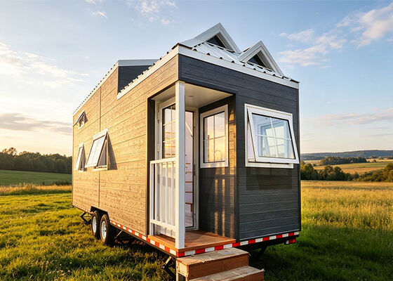Prefabricated Modular Tiny House Expandable Cabin With Interior Decoration For Airbnb Motorhome