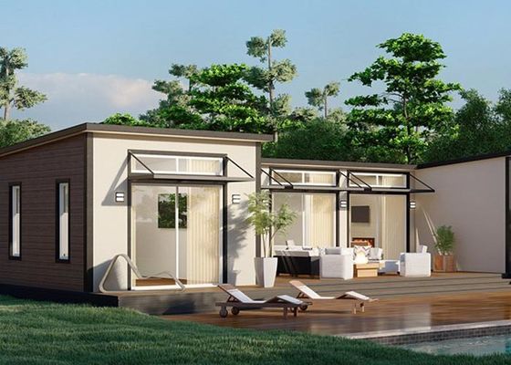 Light Steel Frame Prefab House Granny Flat Studio Mobile House Kits With 3bedroom 2bath