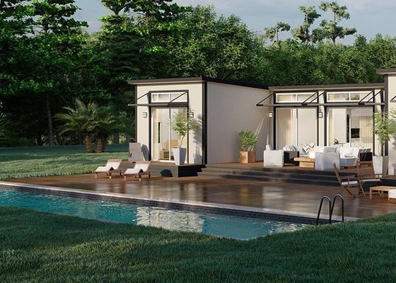 خانه ساختمانی با سقف فولاد سبک با 3 اتاق خواب 2 حمام