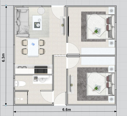 Panelized Construction Modernization Prefabricated Houses Light Steel Structure Social Housing