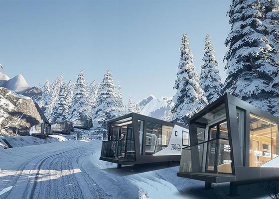 Customized Space Capsule Light Steel Frame House Glacier Hotel Perfect For Eco-Friendly Getaways