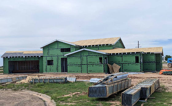 USA Prefabricated Light Steel Framing Villa House With Big Windows Single Family Home