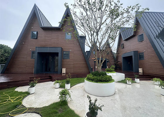 خانه پیش‌ساخته A فریم با کیت خانه‌های پیش‌ساخته با قاب فولادی سبک برای کمپینگ