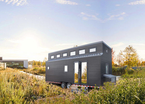 AS/NZS/US Standard Light Steel Prefab Tiny House On Wheels کیت خانه های ماژولار