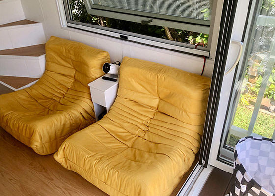  Prefab House Modular Tiny House On Wheels With As/US Standard Light Steel Frame