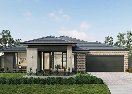 کیت‌های خانه‌های پیش‌ساخته مدولار و فریم فولادی سبک‌وزن برای خانه‌های تک‌خانواری در آمریکا