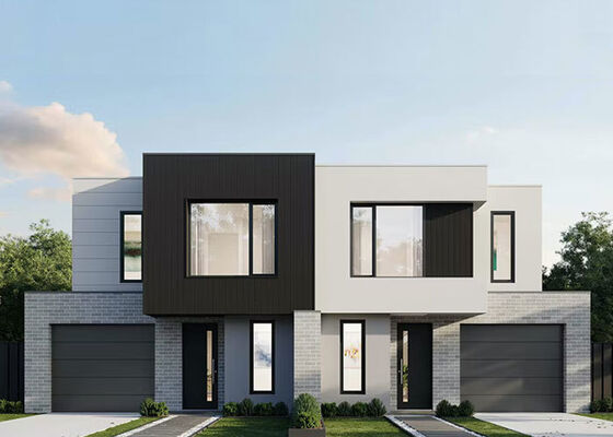 چین پیش ساخته فولاد فریم پانلی شده خانه کیت 40Ft ساندویچ پانل ضد آب ویلا لوکس