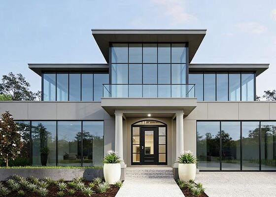 کیت خانه های مدرن پیش ساخته شده خانه های ماژولار AS / US استاندارد فولاد سبک فریم خانه ویلا