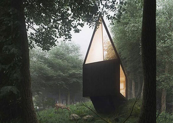 کابین کمپینگ قاب فولاد سبک با مواد ساختمانی با کیفیت بالا