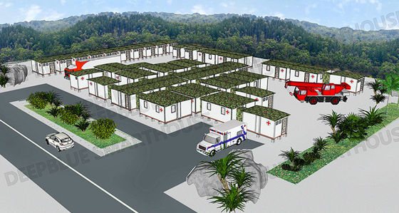 سیستم ماژولار گره دار Deepblue توسعه سریع بیمارستان مسکن اورژانسی پناهگاه انزوا خانه لوتوس