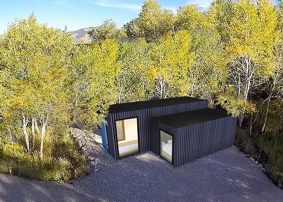 خانه پنل ساندویچ با کیفیت بالا ساختمان فولادی واحد هتل پیش ساخته