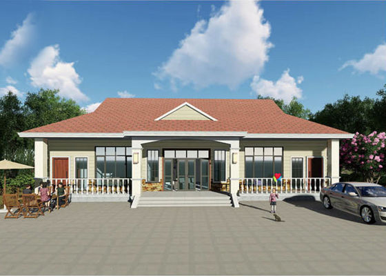 کیت‌های خانه مدولار پیش‌ساخته فولادی سبک با گاراژ، ویلا با استاندارد CE