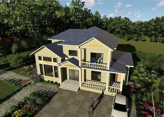 ویلاهای خانه پیش ساخته با گواهینامه ICC-ES با قاب فولادی سبک با بهترین قیمت