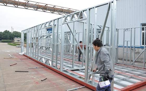 Australia Standard Light Steel Frame Prefabricated Gable Steel Shed , Car Storage Sheds Steel Buildings