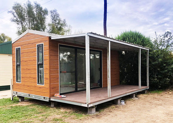 Prefabricated Light Steel Frame Houses / Hurricane Resistant Prefab House Granny Flat