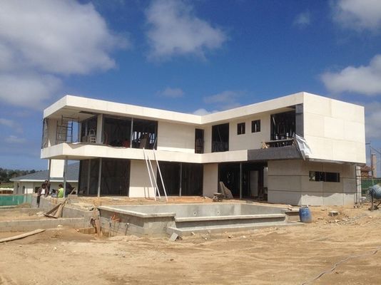 خانه پیش‌ساخته با اسکلت فولادی سبک، مدرن، 4 خوابه، 2 طبقه | خانه تک‌خانواری پیش‌ساخته