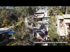 خانه پیش ساخته 2 خوابه با اندازه سفارشی و سقف ساندویچ پانل EPS / پشم سنگ / PU