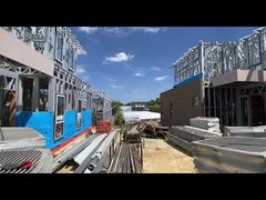 صرفه جویی در انرژی مقرون به صرفه خانه های پیش ساخته ساختارهای فولادی ویلا فریم پایین صفحه