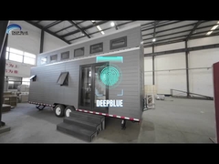 ایالات متحده استاندر زندگی با آگاهی زیست محیطی و خلاقیت معماری خانه کوچک پیش ساخته بر روی چرخ