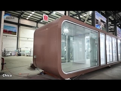 قاب فولادی سبک خانه های ماژولار دفتر با پنجره های شیشه ای دوگانه